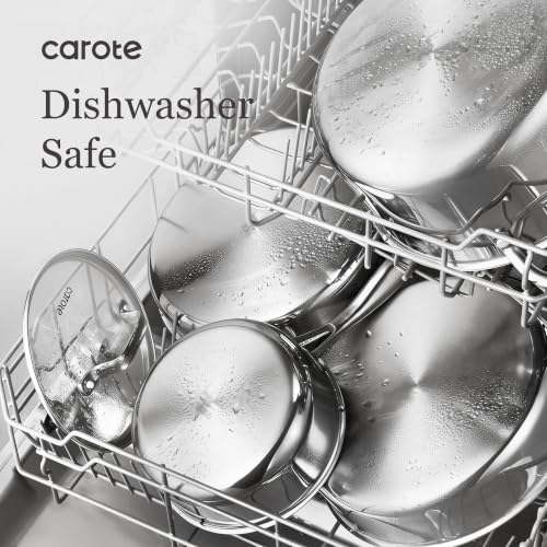 30 PCS Tri Ply Stainless Steel Cookware Set