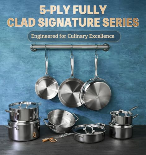5 Ply Stainless Steel Cookware Set 21 Piece