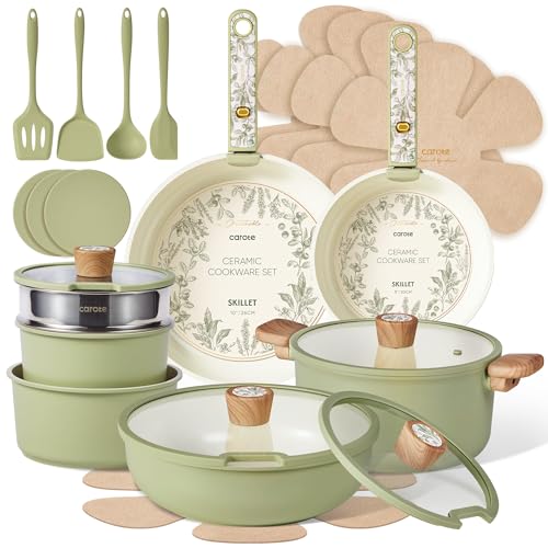 25pcs Ceramic Cookware Sets