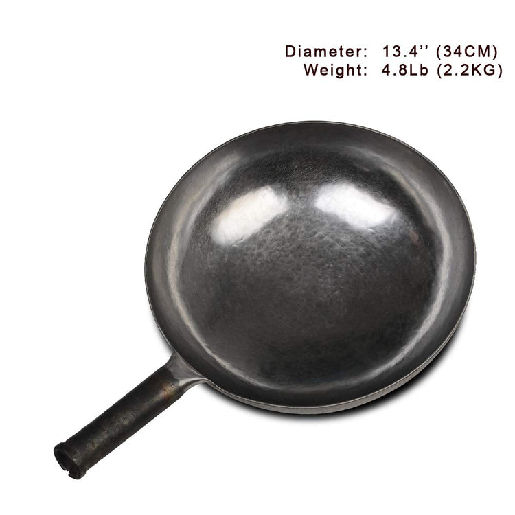 ZhenSanHuan Chinese Hand Hammered Iron Woks and Stir Fry Pans