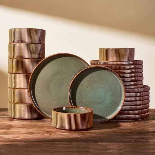 Stoneware Dinnerware Sets (24 Count)