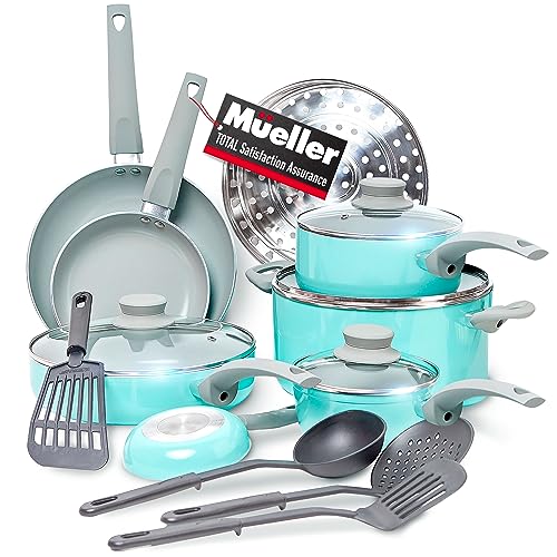 Mueller Pots and Pans Set Healthy Stone 16