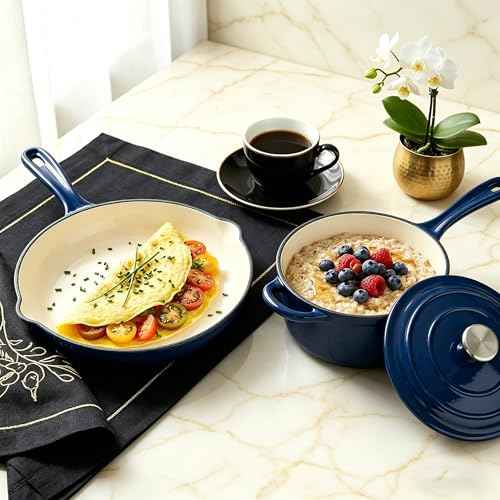Enameled Cast Iron Cookware Set