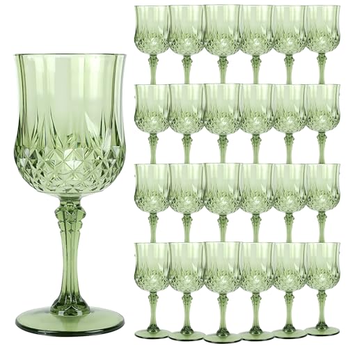 24Pack Plastic Wine Glasses (24 Count)