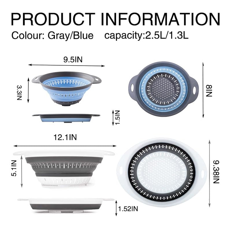Collapsible Colander Set (2 Count)