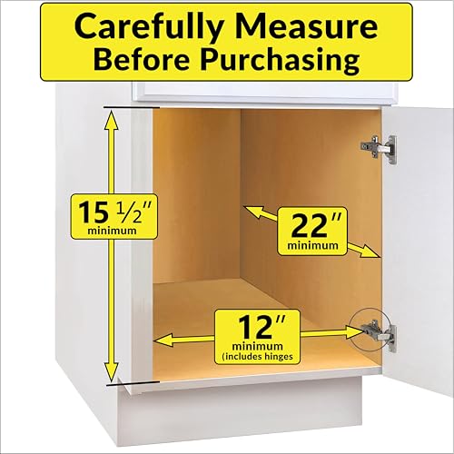 SELECT™ Pull Out Under Sink Kitchen Cabinet Organizer (11.5"W x 21"D Wood)