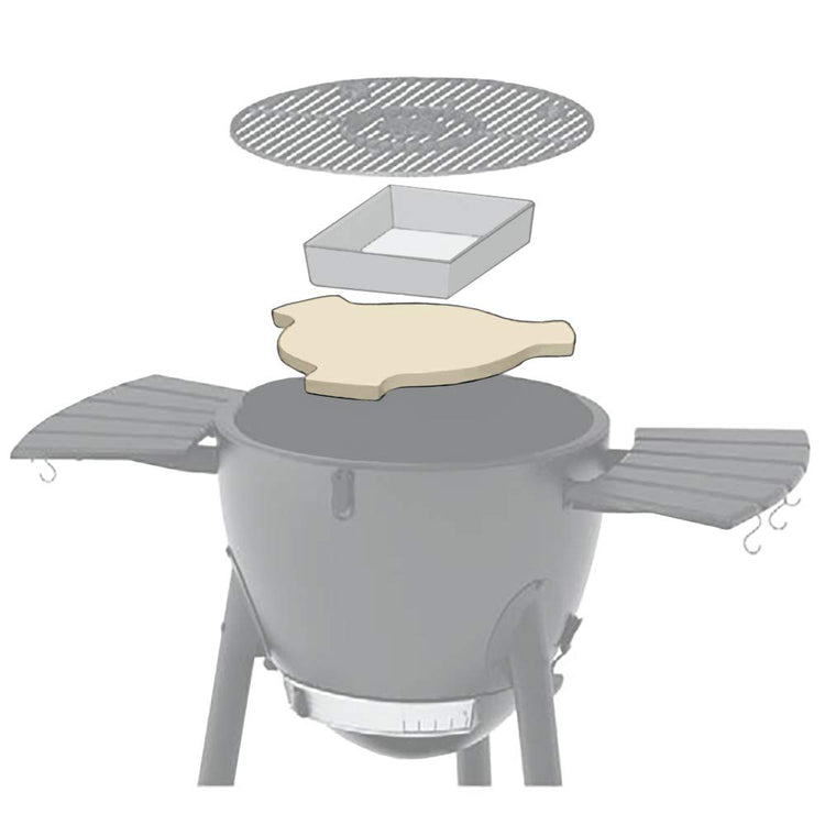17" Cordierite Smoking Stone for Akorn Kamado Grill