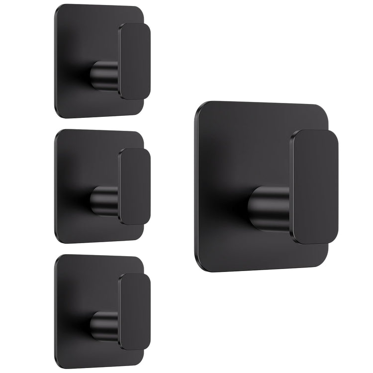 Black Hooks for Hanging Heavy Duty (4 Count)