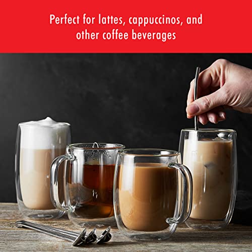 Sorrento Plus 8 (12.2 Ounces / Double-Wall Glass Coffee Mug Set)