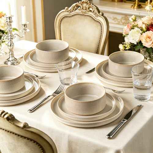 Stoneware Dinnerware Sets for 4 (12 Count)