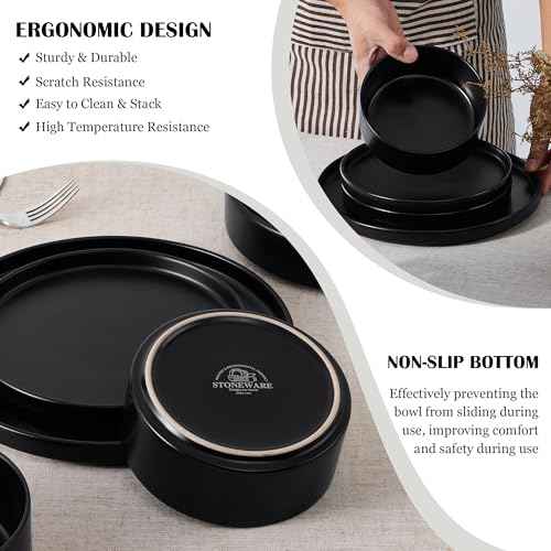 6 Piece Stoneware Dinnerware Sets (6 Count)