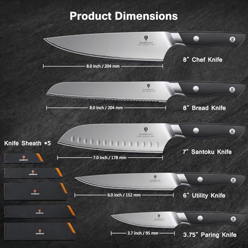 10 PCS Japanese Kitchen Knife Set