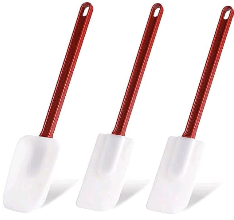 Kitchy Silicone Rubber Spatula and Spoon Set (3 Count)