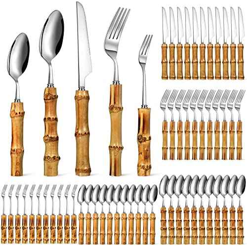Bamboo Silverware Set 18