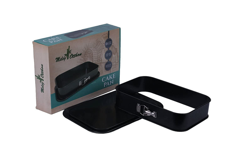 Springform Pan Cheesecake Pan Leakproof Cake Pan Bakeware Rectangle Nonstick Removable Bottom Black 10.6"D x 15.4"W x 3"H