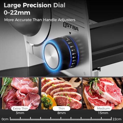 Electric Meat Slicer (6.7'' Stainless Steel Blades / Silver)