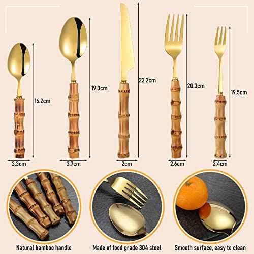 Bamboo Silverware Set 18