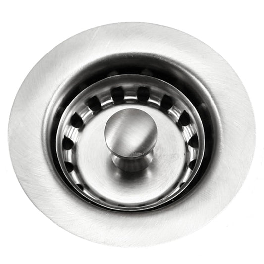 190-4200 - 2-1/2 inch Stainless Steel Kitchen Sink Basket Strainer, Durable Food Catcher Stopper for Metal Kitchen Sink, Ideal for Filtering Waste and Preventing Clogs