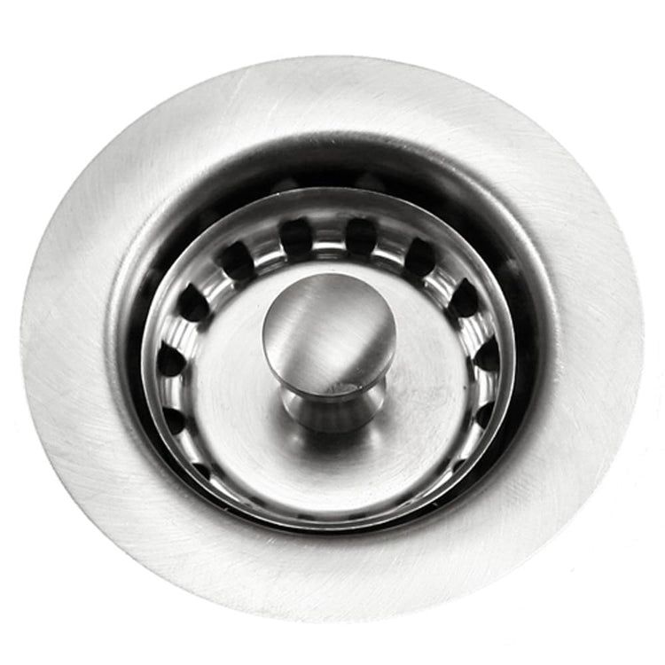 190-4200 - 2-1/2 inch Stainless Steel Kitchen Sink Basket Strainer, Durable Food Catcher Stopper for Metal Kitchen Sink, Ideal for Filtering Waste and Preventing Clogs