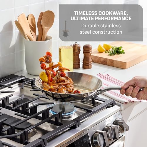 Gourmet Stainless Steel Frying Pan Set