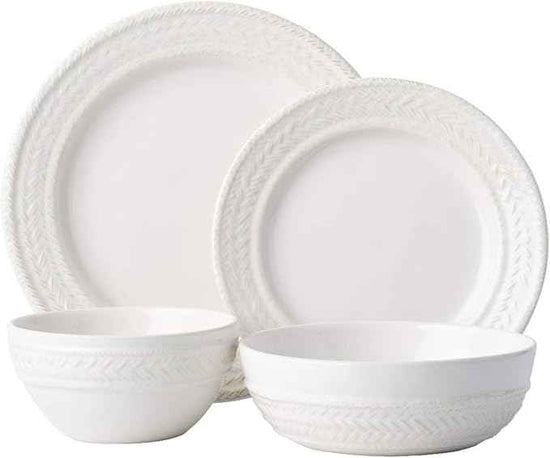 Juliska Le Panier 4pc Place Setting - Whitewash