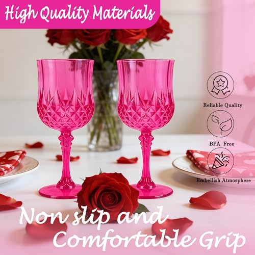 48Pack Plastic Wine Glasses (48 Count)
