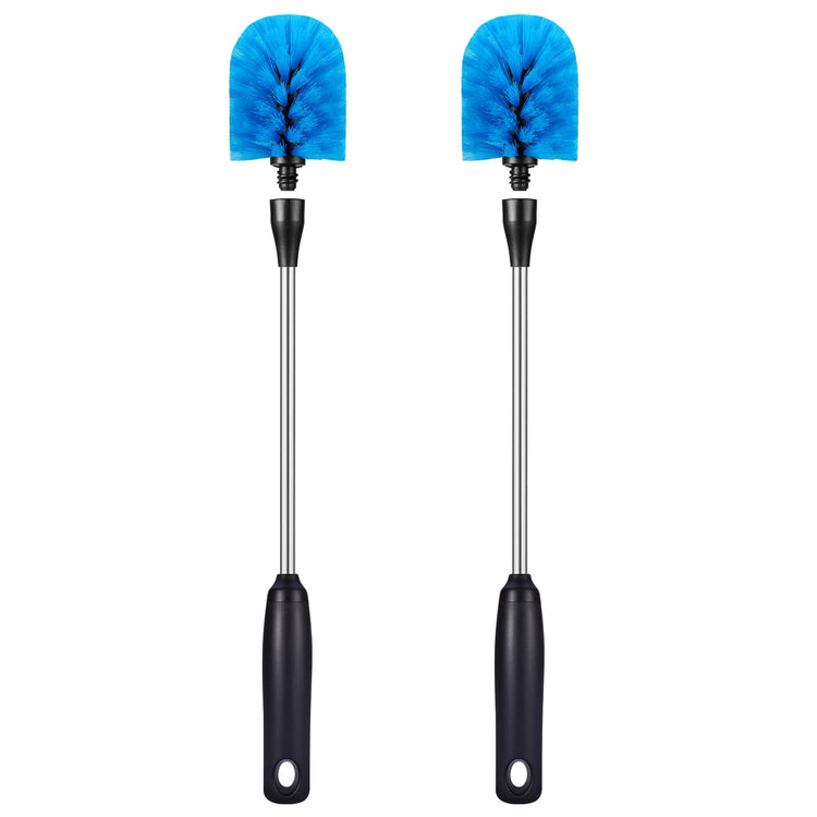 Stainless Steel Bottle Brush with Replaceable Head (2 Count)