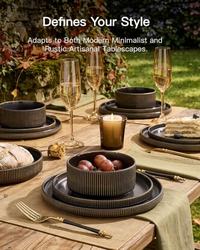 Stoneware Dinnerware Sets (24 Count)