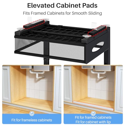 Under Sink Organizer (Black / 1-Pack)