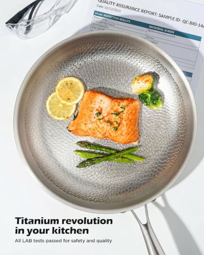 Titanium pans for cooking