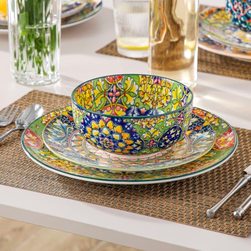 SIMI 28 oz Cereal Bowls Set of 6 (Bohemian Style / 28OZ)