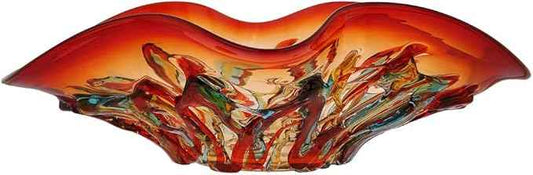 GlassOfVenice Murano Glass Mars Centerpiece Bowl