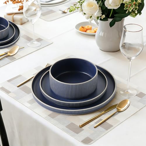 Stoneware Dinnerware Sets for 8 (24 Count)