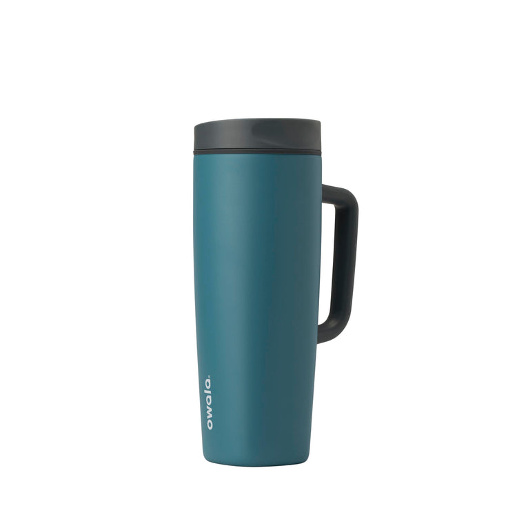 SmoothSip Slider Stainless Steel Insulated Travel Mug with Handle
