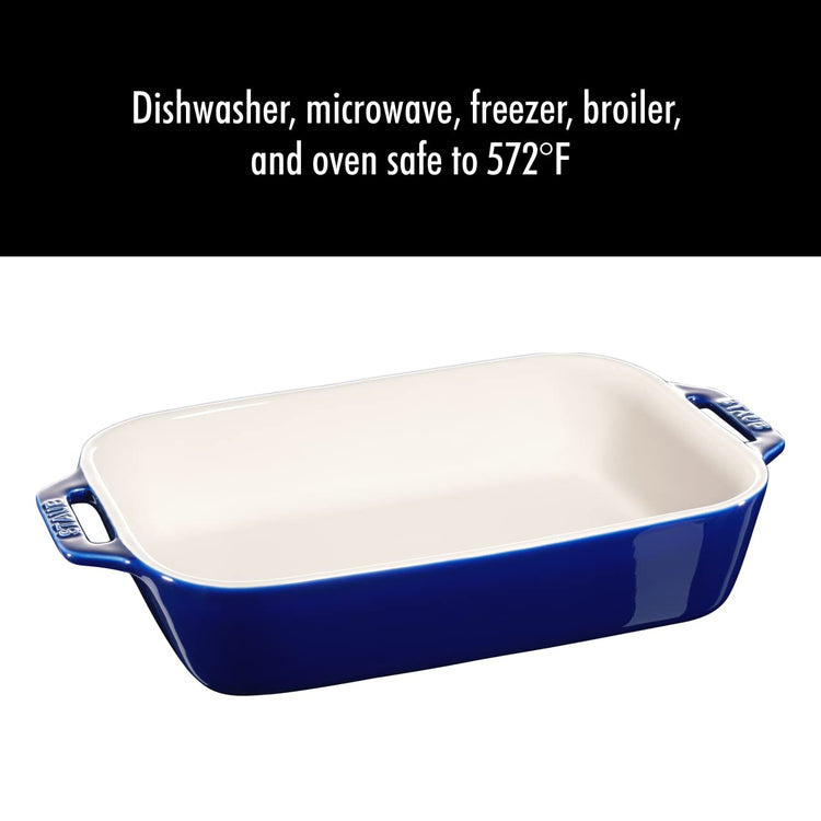 Ceramic 2 pc Rectangular Baking Dish Set (2 Count)