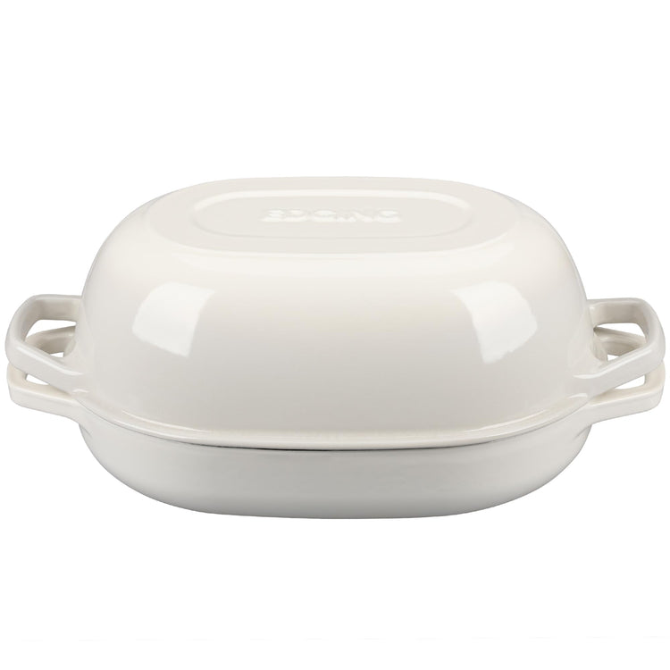 Enameled Cast Iron Oval Dutch Oven Pot with Lid