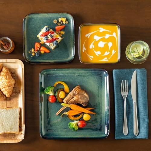 Stern Green Dinnerware Set for 4 (Green / Service for 4 (12 Pcs))