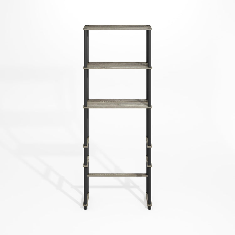 Turn-N-Tube Over The Toilet Storage, 3-Shelf Over The Toilet Organizer, Freestanding Space Saver Bathroom Shelf, for Bathroom Organizers and Storage, Grey Oak