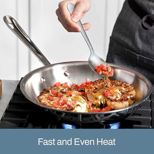 D3 Stainless Steel 12" Fry Pan