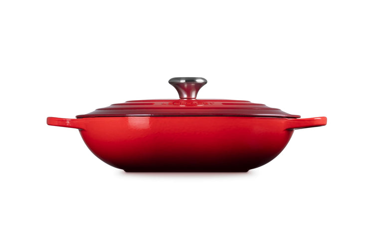 Enameled Cast Iron Oval Casserole with Lid