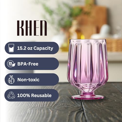 Unbreakable Premium Drinking Glasses Set of 4