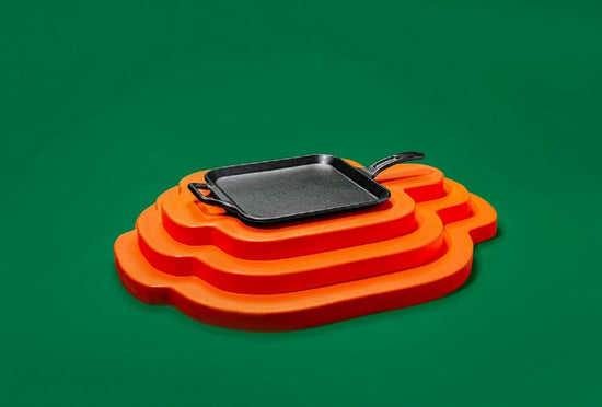 Lodge BOLD 12 Inch Seasoned Cast Iron Square Griddle, Design-Forward Cookware - Nestoria