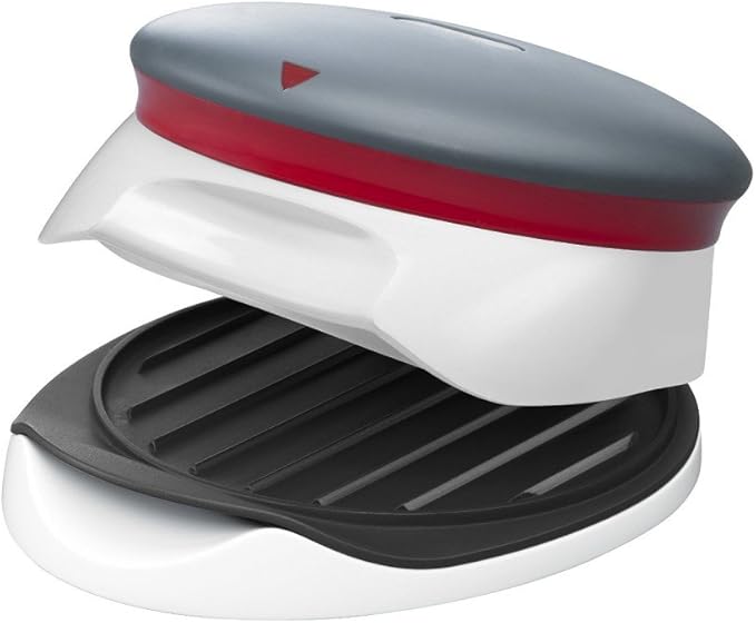 Zyliss E960002 Burger Press, Plastic, Circular Press for Meat Burgers/Veggie Burgers/Vegan Burgers/BBQ Burgers/Sausage Meat, Dishwasher Safe