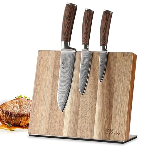 EDIB Magnetic Kitchen Knife Block Set (3 Count)