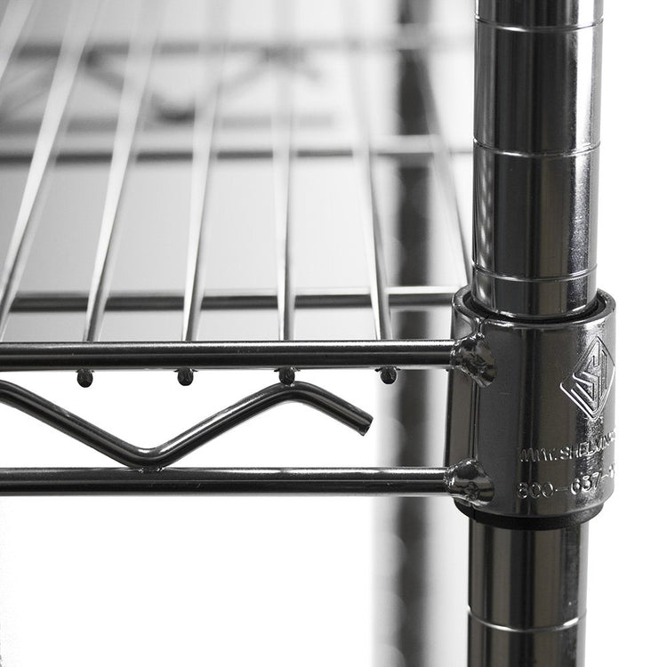 Shelving Inc. 8" d x 36" w Chrome Wire Shelving with 3 Tier Shelves