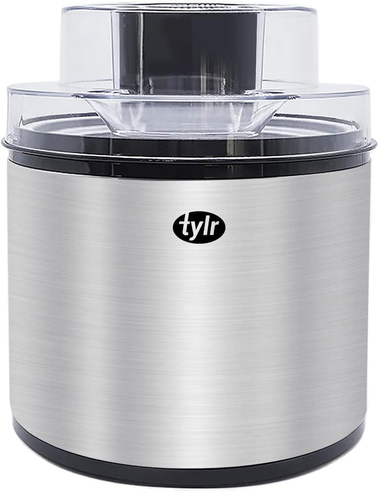 Tylr 2 Quarts Ice Cream Maker, Sorbet, Yogurt, Milkshakes, Smoothie and more, with One Touch program in as little as 20 minutes.