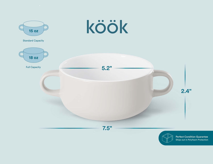 Soup Crocks Ceramic Bowls (4 Count)