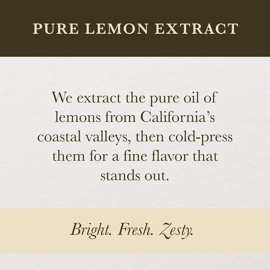 Cook's Pure Lemon Extract, Premium Quality, Cold Pressed Lemon, Sugar Free, Gluten Free, Allergen Free, 32 oz - Nestoria