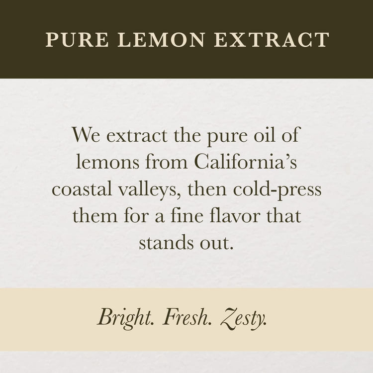 Pure Lemon Extract for Baking & Cooking (32 Fl Oz)