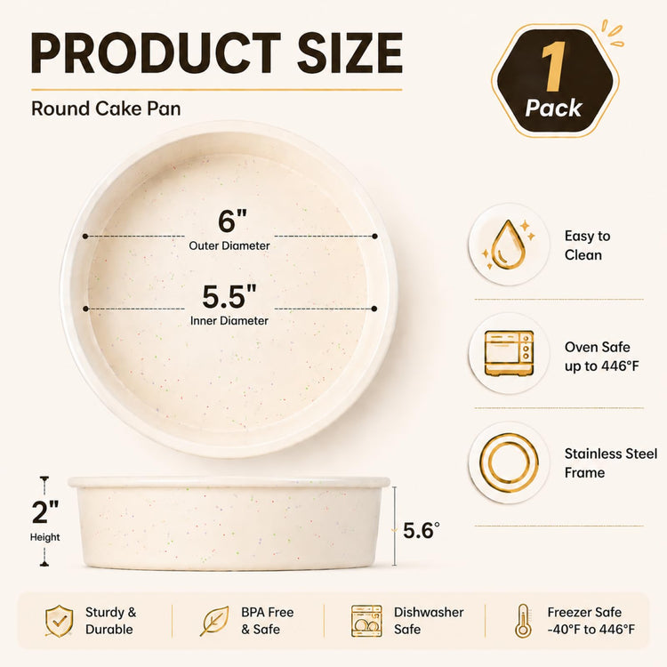 6 Inch Round Cake Pan